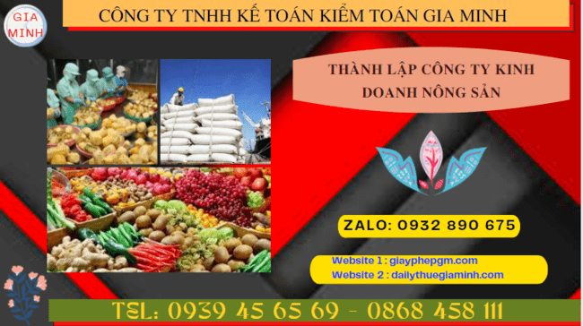 Thành lập công ty kinh doanh nông sản theo quy định tại Phú Quốc