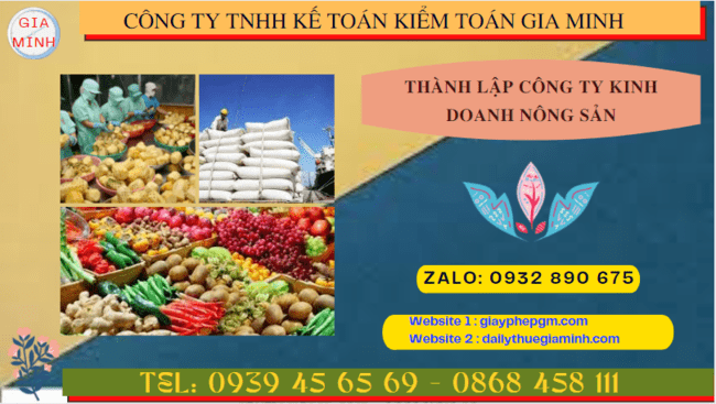 Thành lập công ty kinh doanh nông sản tại Quảng Bình 6 Thành lập công ty kinh doanh nông sản theo quy định tại Quảng Bình