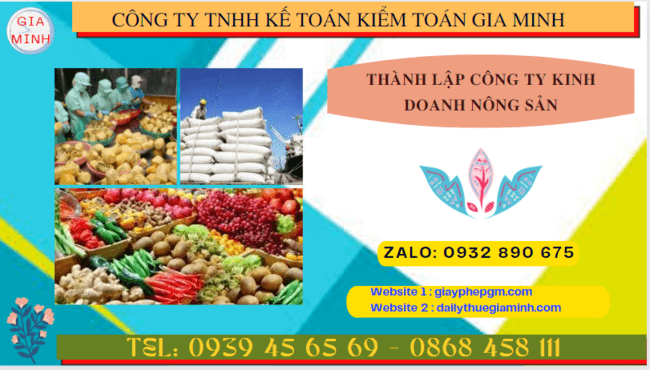 Thành lập công ty kinh doanh nông sản theo quy định tại Quảng Ngãi