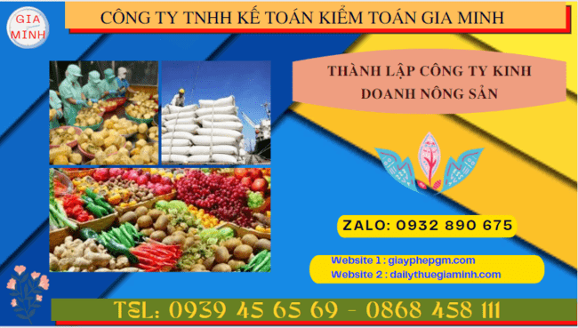 Thành lập công ty kinh doanh nông sản theo quy định tại Quảng Trị