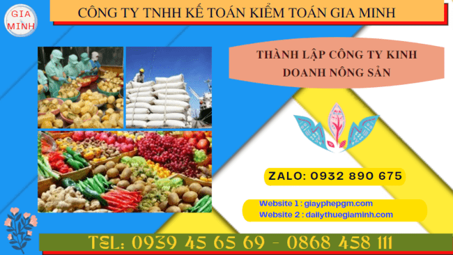 Thành lập công ty kinh doanh nông sản theo quy định tại Tây Ninh