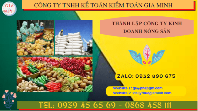 Thành lập công ty kinh doanh nông sản tại Thái Bình – Trọn gói, nhanh chóng, uy tín 6 Thành lập công ty kinh doanh nông sản theo quy định tại Thái Bình