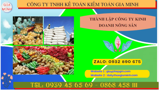 Thành lập công ty kinh doanh nông sản theo quy định tại Thành Phố Hải Phòng