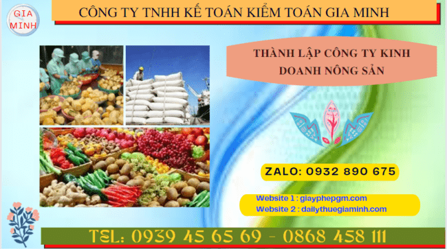 Thành lập công ty kinh doanh nông sản theo quy định tại Tiền Giang