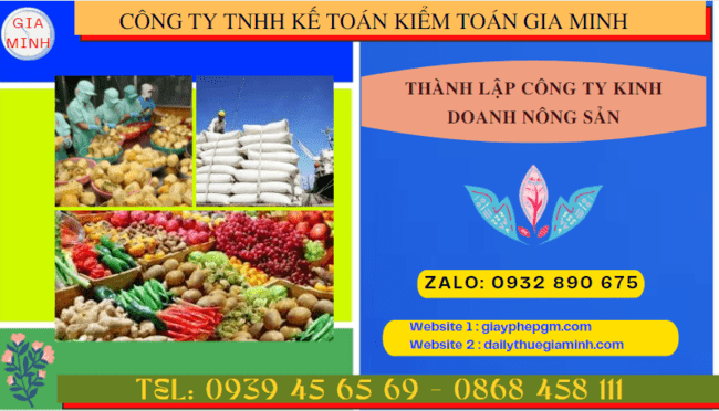 THÀNH LẬP CÔNG TY KINH DOANH NÔNG SẢN TẠI YÊN BÁI 6 Thành lập công ty kinh doanh nông sản theo quy định tại Yên Bái