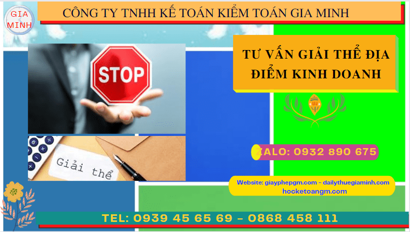 Thủ tục chấm dứt hoạt động địa điểm kinh doanh tại Bắc Giang