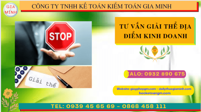 Thủ tục chấm dứt hoạt động địa điểm kinh doanh tại Bình Thuận