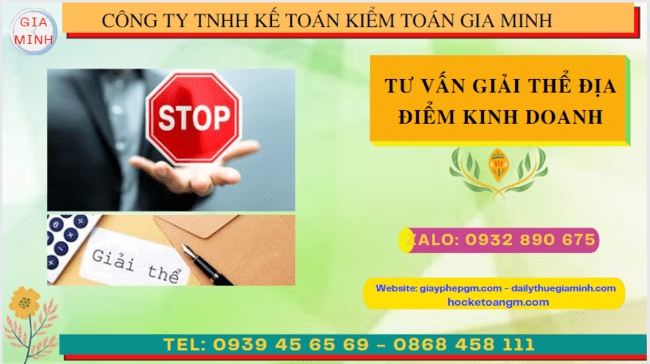 Thủ tục chấm dứt hoạt động địa điểm kinh doanh tại Khánh Hòa