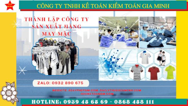Thủ tục đăng ký kinh doanh công ty sản xuất hàng may mặc tại Hưng Yên