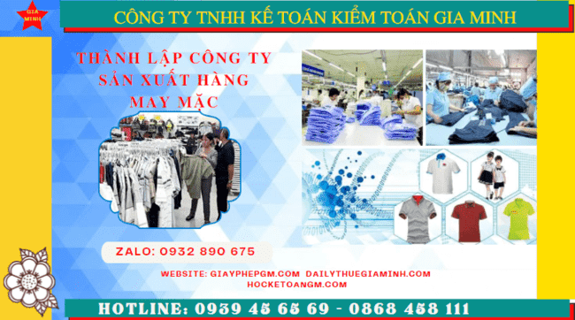 Thủ tục đăng ký kinh doanh công ty sản xuất hàng may mặc tại Kon Tum