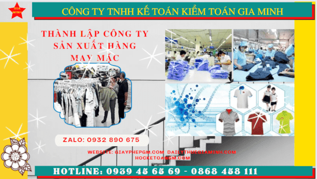 Thủ tục đăng ký kinh doanh công ty sản xuất hàng may mặc tại Nha Trang