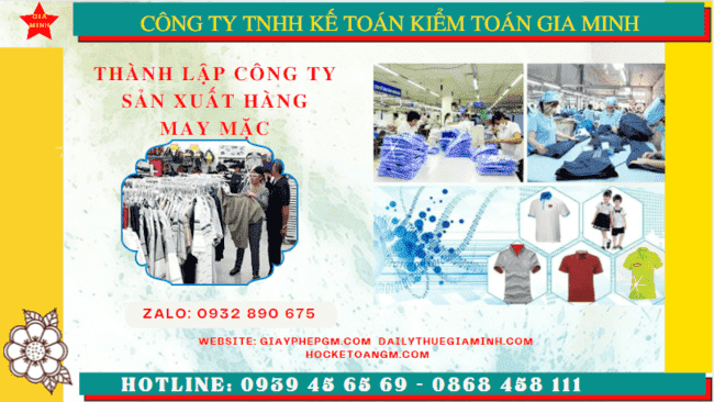 Thành lập công ty sản xuất hàng may mặc tại Ninh Bình – Hướng dẫn chi tiết từ A đến Z 8 Thủ tục đăng ký kinh doanh công ty sản xuất hàng may mặc tại Ninh Bình