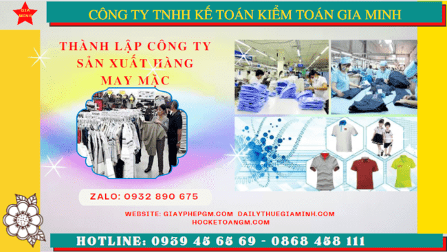 Thủ tục đăng ký kinh doanh công ty sản xuất hàng may mặc tại Phú Quốc