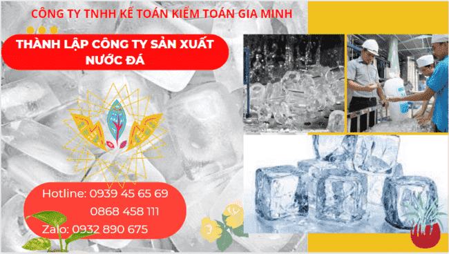 Thủ tục đăng ký kinh doanh công ty sản xuất nước đá