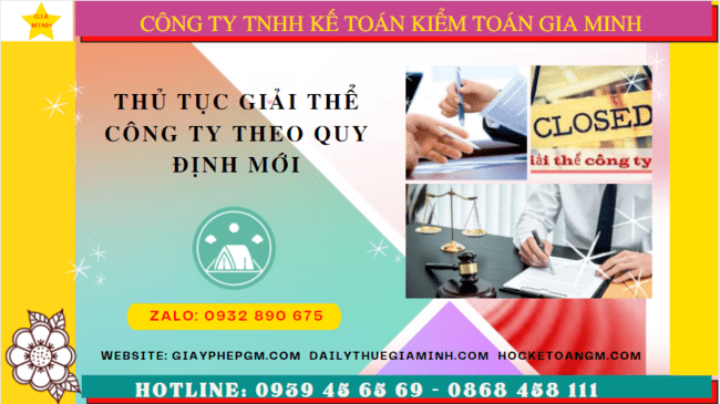 Thủ tục giải thể công ty ở Thành phố Hải Phòng theo quy định mới 6 Thủ tục giải thể công ty theo quy định mới ở Thành Phố Hải Phòng
