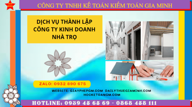 Dịch vụ thành lập công ty kinh doanh nhà trọ tại Bà Rịa Vũng Tàu