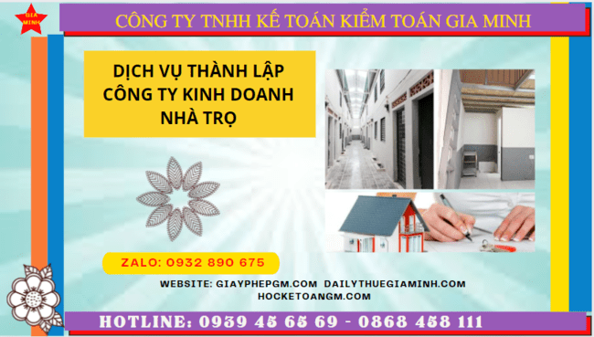 Dịch vụ thành lập công ty kinh doanh nhà trọ tại Đắk Nông