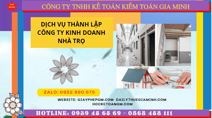 Thủ tục làm giấy phép công ty kinh doanh nhà trọ tại Đồng Tháp