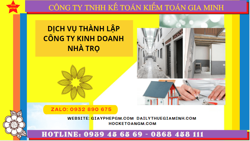 Dịch vụ thành lập công ty kinh doanh nhà trọ tại Hòa Bình – Tư vấn trọn gói, uy tín, nhanh chóng năm 2025 6 Dịch vụ thành lập công ty kinh doanh nhà trọ tại Hòa Bình