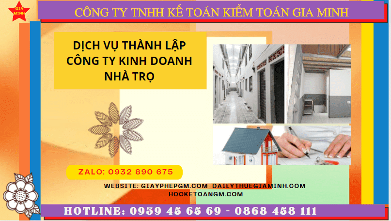Thủ tục làm giấy phép công ty kinh doanh nhà trọ tại Huế