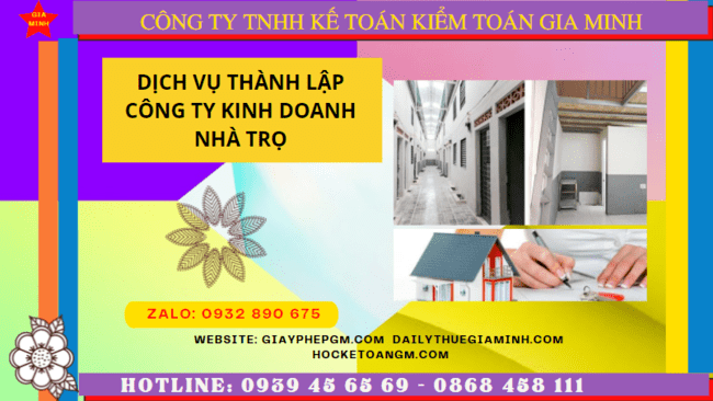 Dịch vụ thành lập công ty kinh doanh nhà trọ tại Hưng Yên