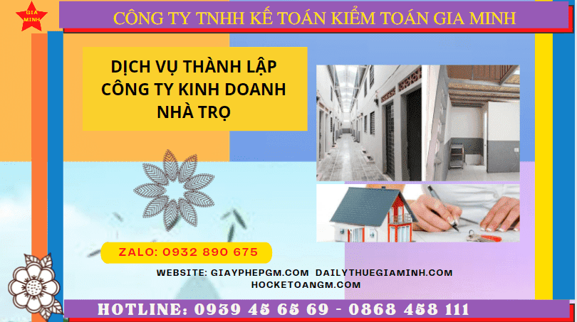 Dịch vụ thành lập công ty kinh doanh nhà trọ tại Kiên Giang