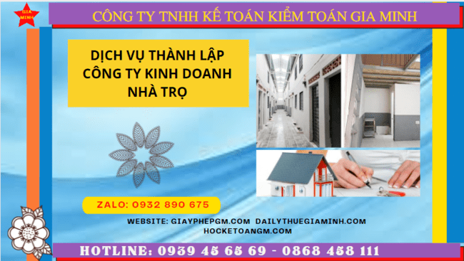Dịch vụ thành lập công ty kinh doanh nhà trọ tại Quảng Bình
