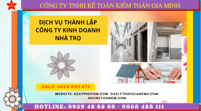 Dịch vụ thành lập công ty kinh doanh nhà trọ tại Quảng Nam