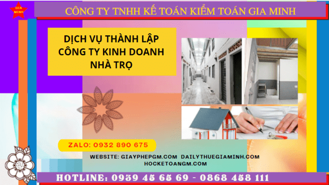 Thủ tục làm giấy phép công ty kinh doanh nhà trọ tại Thanh Hóa