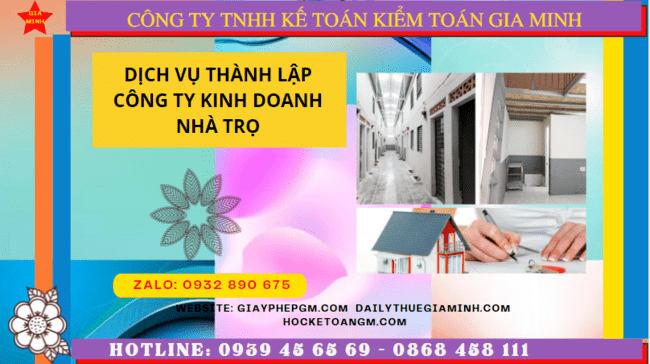 Dịch vụ thành lập công ty kinh doanh nhà trọ tại Vũng Tàu