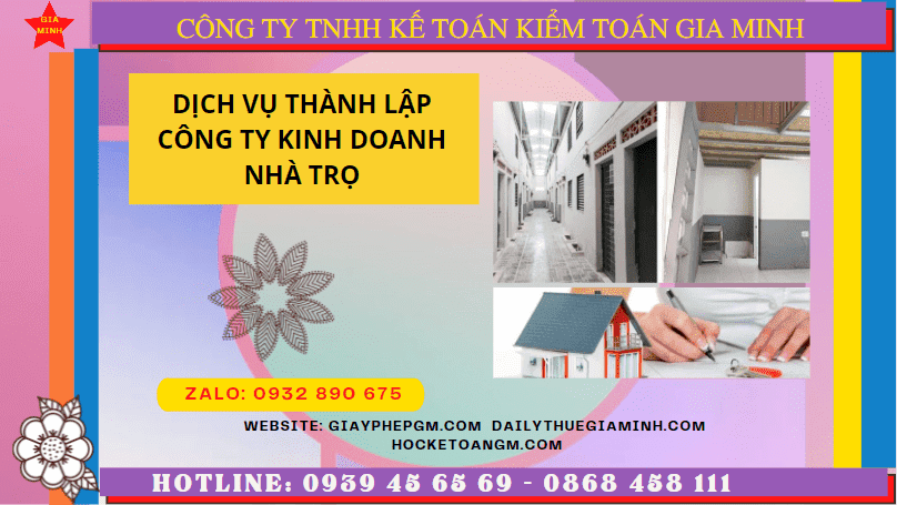 Dịch vụ thành lập công ty kinh doanh nhà trọ tại yên bái 6 Dịch vụ thành lập công ty kinh doanh nhà trọ tại Yên Bái