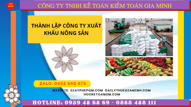 Thủ tục mở công ty xuất khẩu nông sản tại Đắk Lắk