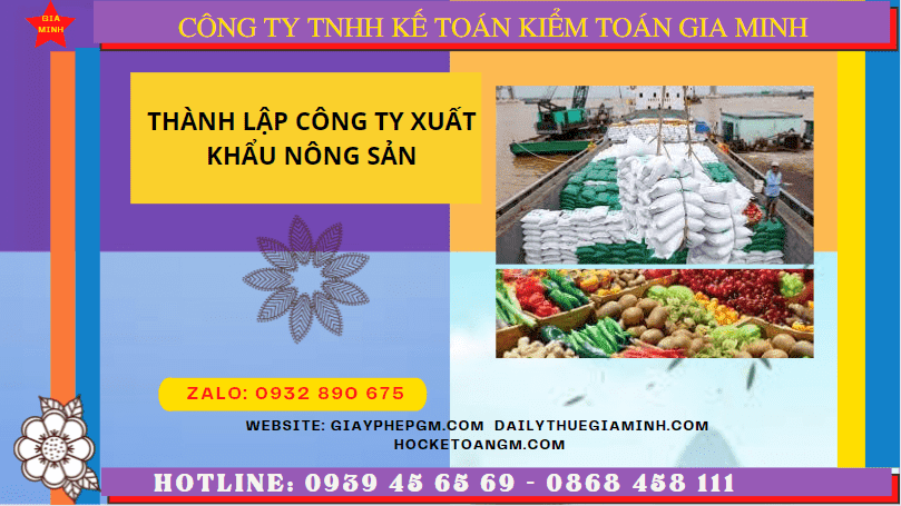 Thành lập công ty xuất khẩu nông sản tại đắk nông 6 Thủ tục mở công ty xuất khẩu nông sản tại Đắk Nông