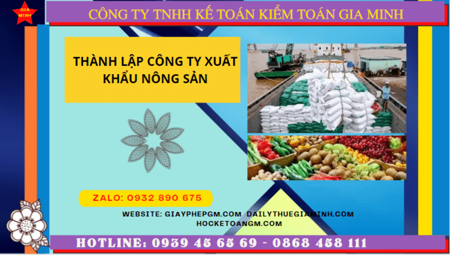 Thủ tục mở công ty xuất khẩu nông sản tại Hải Dương