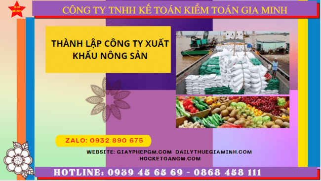 Thủ tục mở công ty xuất khẩu nông sản tại Kon Tum