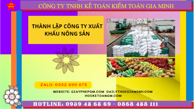 Thủ tục mở công ty xuất khẩu nông sản tại Quảng Nam