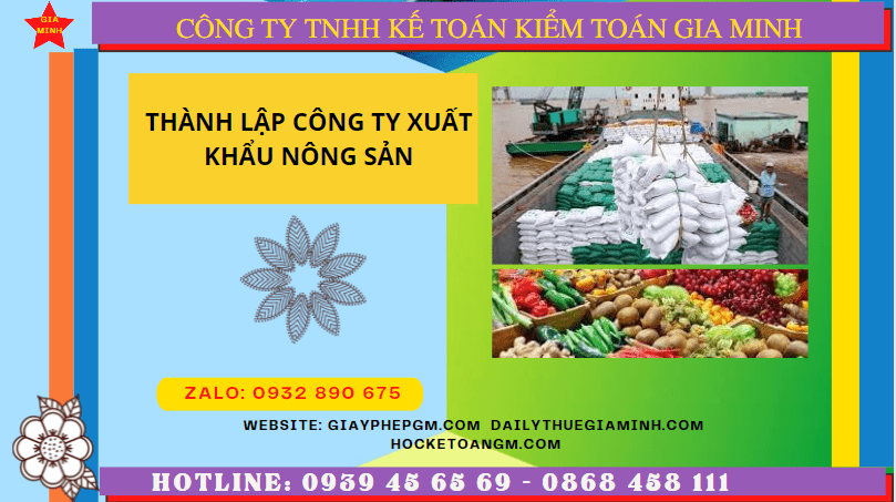 Thành lập công ty xuất khẩu nông sản tại quảng ninh 6 Thủ tục mở công ty xuất khẩu nông sản tại Quảng Ninh