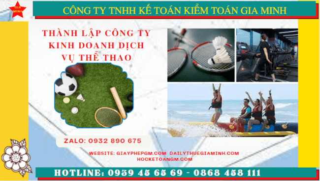 Thủ tục thành lập công ty kinh doanh dịch vụ thể thao tại Bà Rịa Vũng Tàu