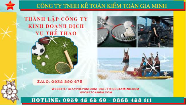 Thủ tục thành lập công ty kinh doanh dịch vụ thể thao tại Bắc Kạn