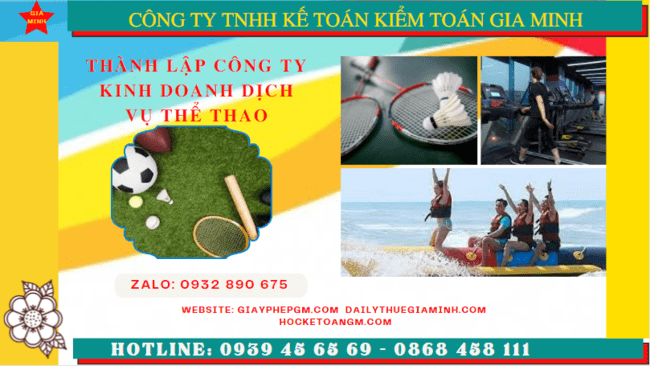 Thủ tục thành lập công ty kinh doanh dịch vụ thể thao tại Gia Lai