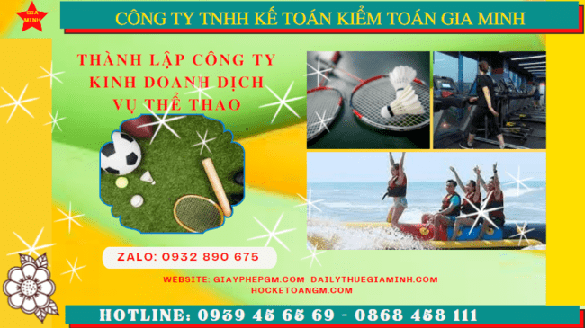 Thủ tục thành lập công ty kinh doanh dịch vụ thể thao tại Hà Giang