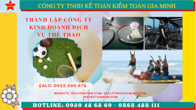 Thủ tục thành lập công ty kinh doanh dịch vụ thể thao tại Hải Phòng