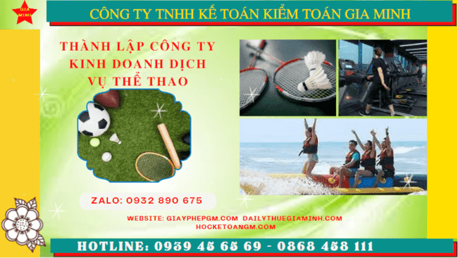 Thủ tục thành lập công ty kinh doanh dịch vụ thể thao tại Kon Tum