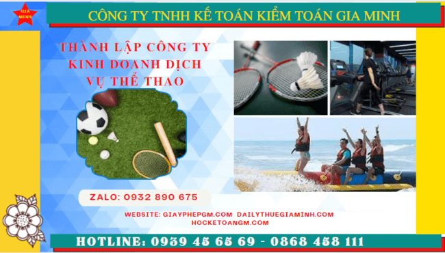 Thủ tục thành lập công ty kinh doanh dịch vụ thể thao tại Lâm Đồng