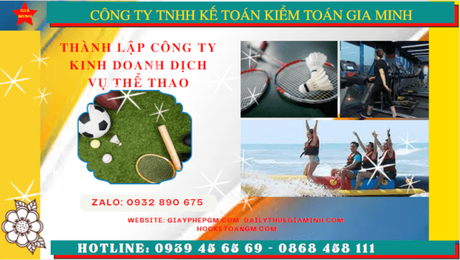 Thủ tục thành lập công ty kinh doanh dịch vụ thể thao tại Lạng Sơn