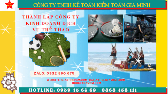 Thủ tục thành lập công ty kinh doanh dịch vụ thể thao tại Phú Thọ