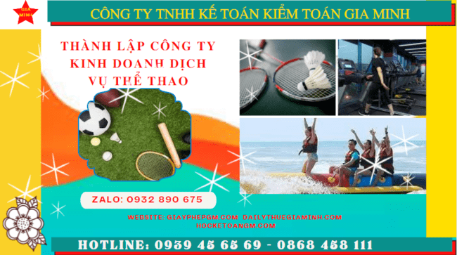 Thủ tục thành lập công ty kinh doanh dịch vụ thể thao tại Quảng Ngãi