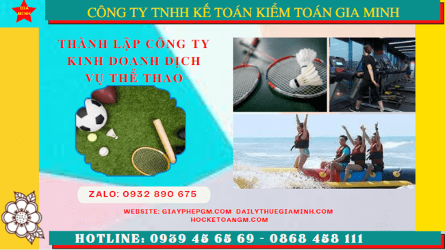 Thành lập công ty kinh doanh dịch vụ thể thao tại quảng ninh 4 Thủ tục thành lập công ty kinh doanh dịch vụ thể thao tại Quảng Ninh