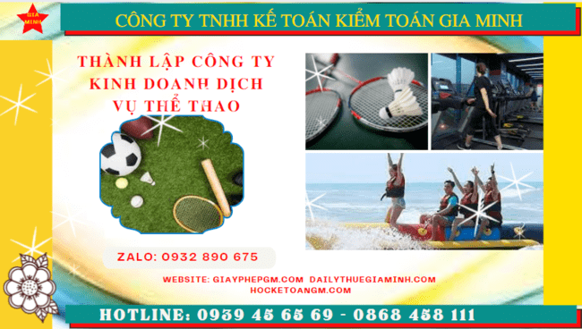 Thành lập công ty kinh doanh dịch vụ thể thao tại tây ninh 4 Thủ tục thành lập công ty kinh doanh dịch vụ thể thao tại Tây Ninh