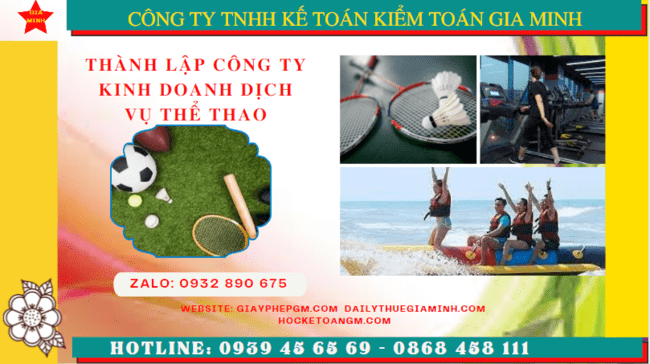 Thủ tục thành lập công ty kinh doanh dịch vụ thể thao tại Thành Phố Đà Nẵng 